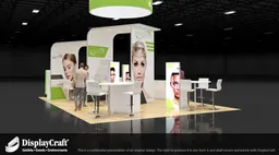 20x30 Île booth design by DisplayCraft